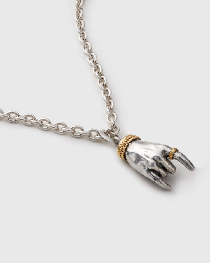 Rebel Pendant Charm, Silver and Gold, Wildsons, Product image